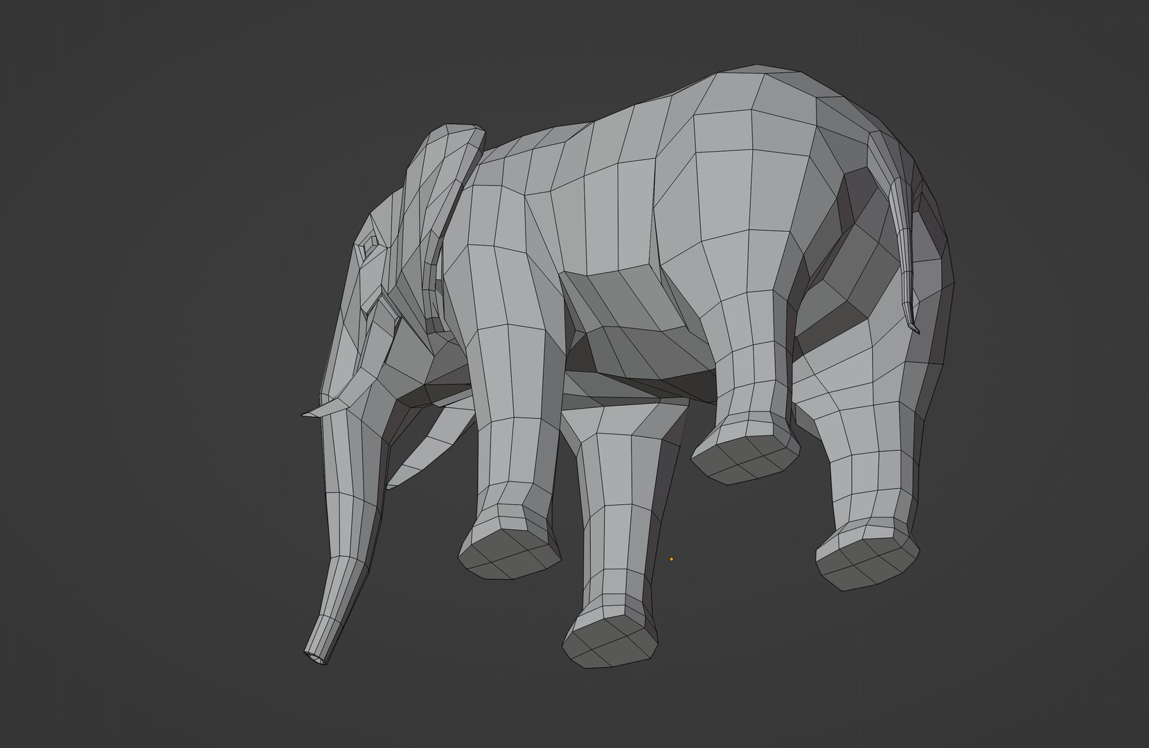 3D Low Poly Elephant - TurboSquid 2132226