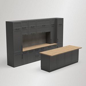 Module Kitchen Cabinets Set