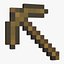 Minecraft镐木3D模型