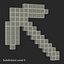 Minecraft镐木3D模型