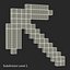 Minecraft镐木3D模型