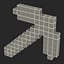 Minecraft镐木3D模型