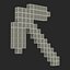 Minecraft镐木3D模型