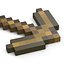 Minecraft镐木3D模型