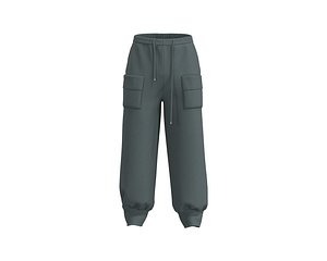 3D Mens jogger with baggy look and pocket