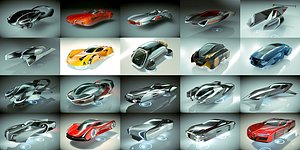 20 1 cool hover car 3D
