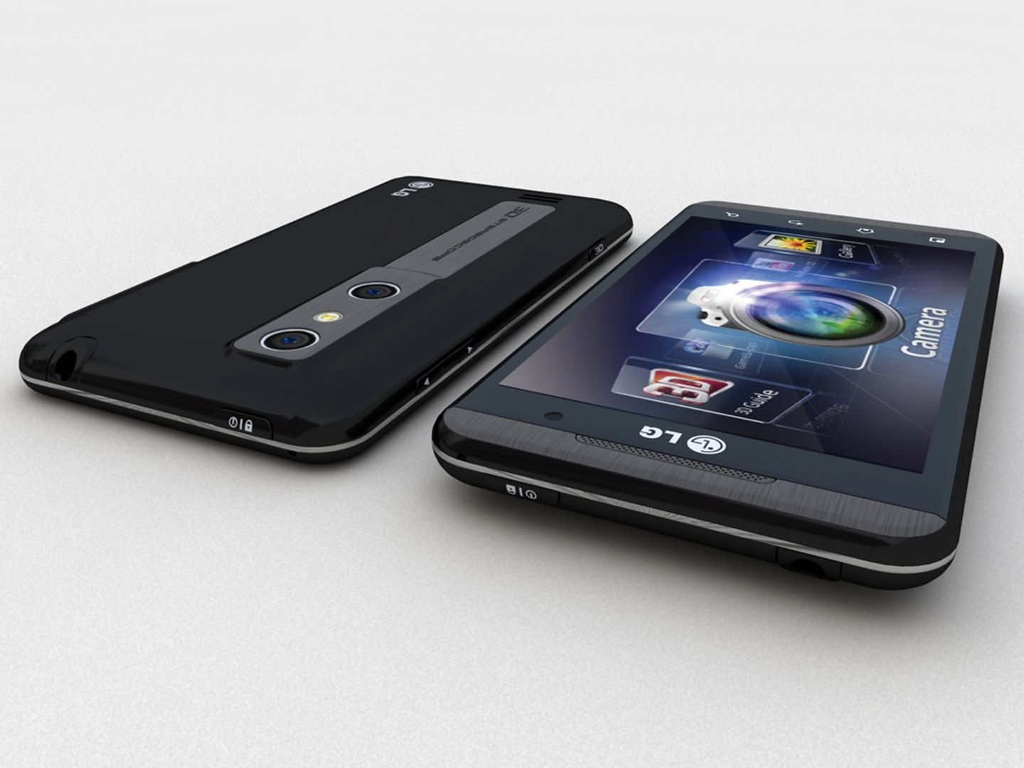 Coque De Protection Noire En Cuir écologique Pour LG P920 Optimus 3D - Housse Avec Aimant, Anti-choc