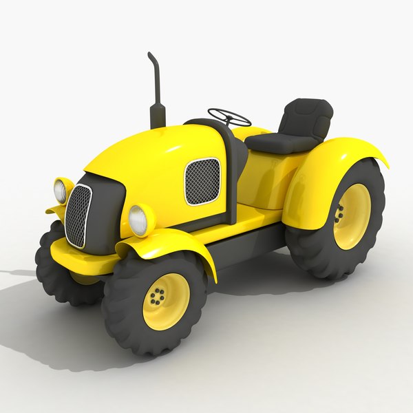 Trator de brinquedo dos desenhos animados Modelo 3D $49 - .fbx