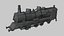 Stilisiertes Spielzeugeisenbahn-3D-Modell