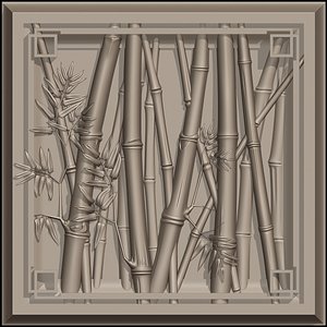 bamboo relief 3D model