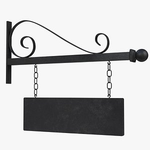 3D wall mounted hanging sign
