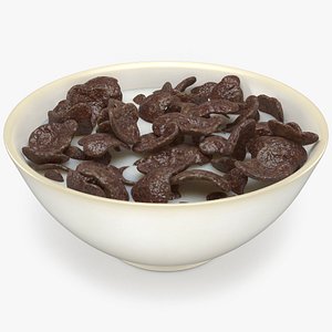 Bowl of Koko Krunch Cereal 3D model