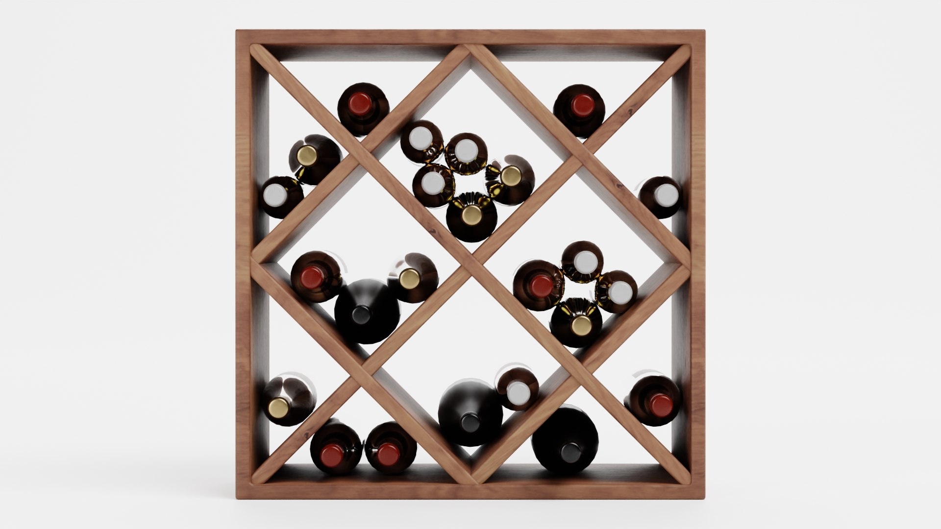 Wines On Rack 01 3D - TurboSquid 2011947