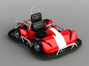 3D recreational toy go-karts playground equipment model