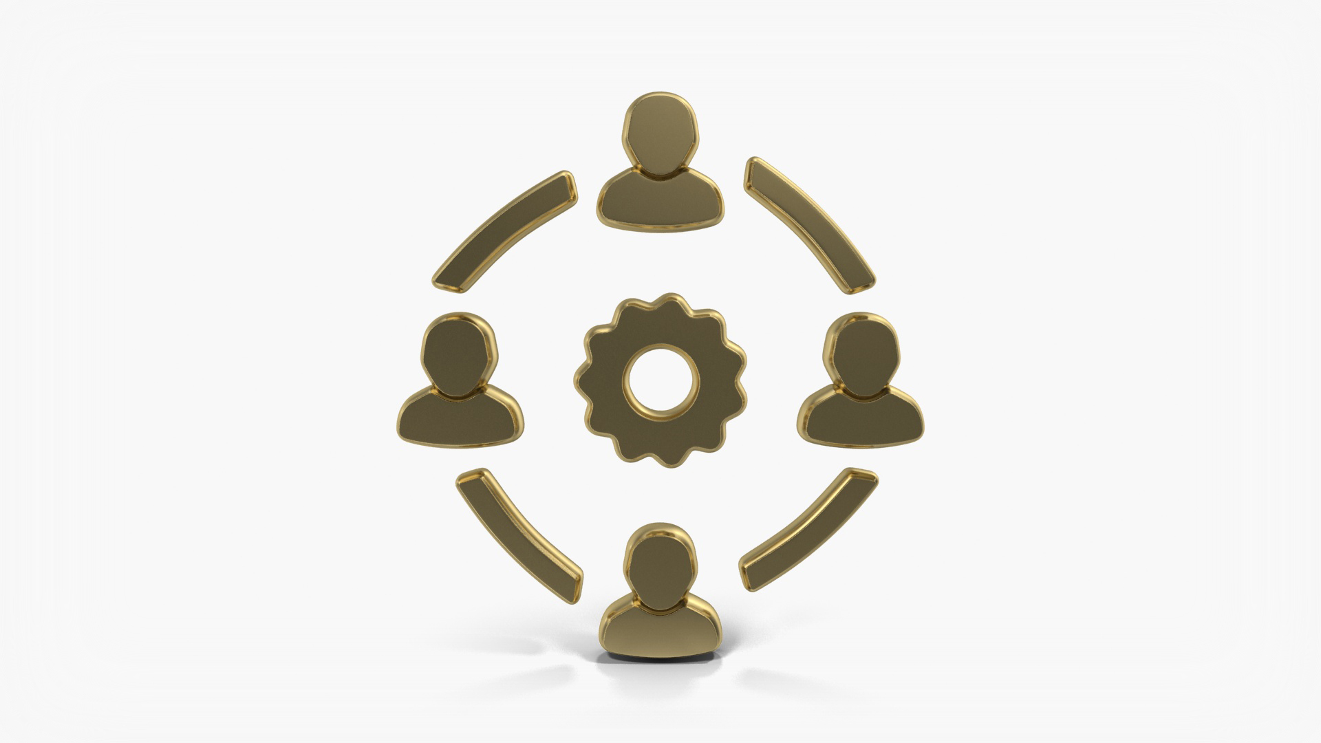 Network Customer Service Support Symbol Gold Model TurboSquid 2058754