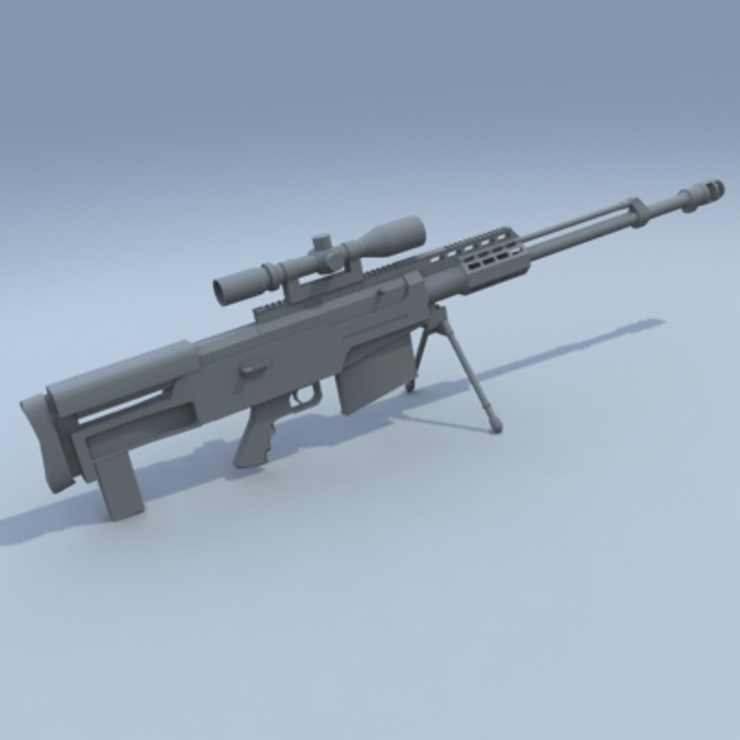 Assault Sniper Rifle 3d Model