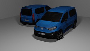3D 2023 Fiat E-Doblo