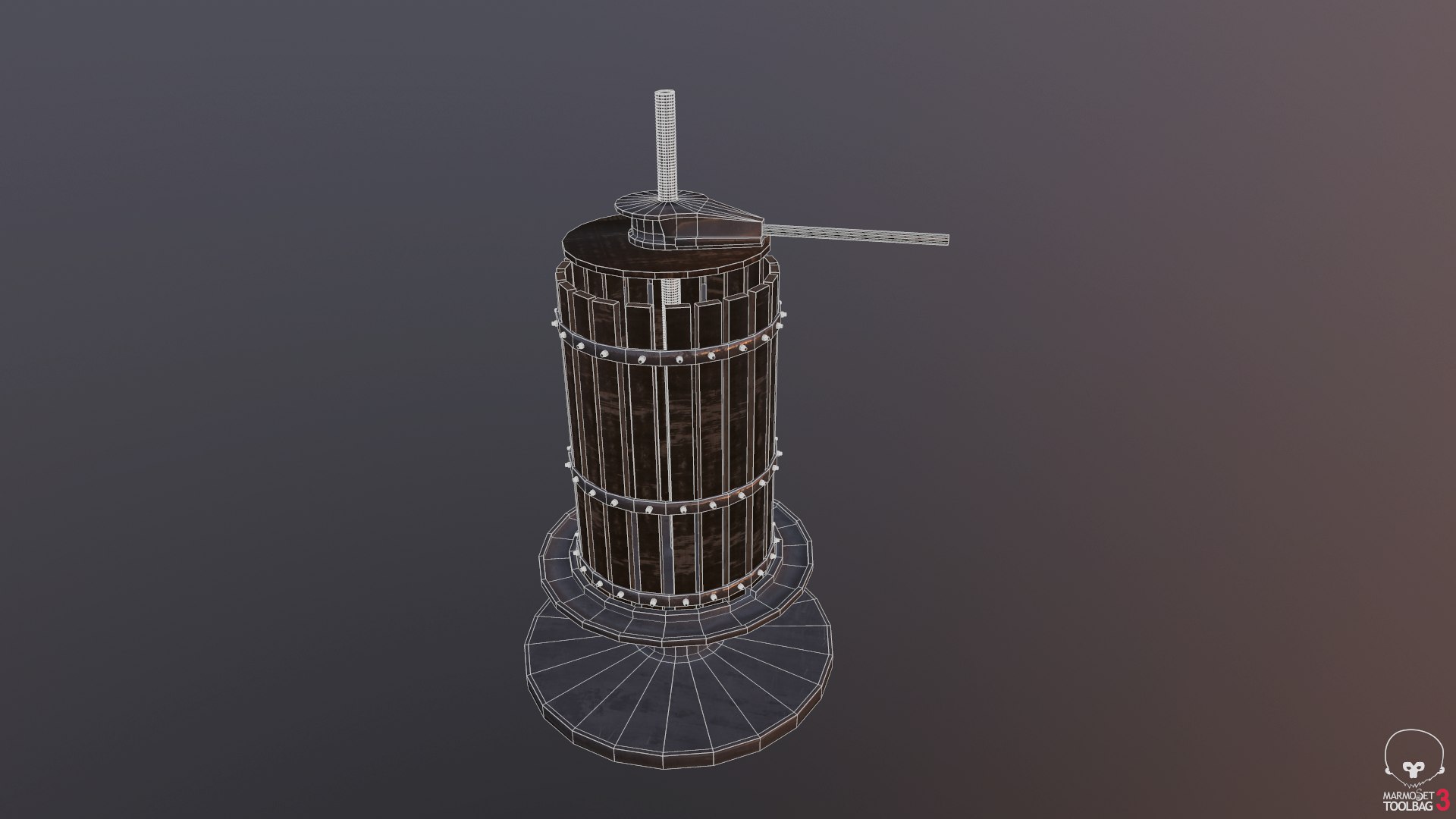 grape press 3D https://p.turbosquid.com/ts-thumb/vr/BtVEGl/Qeh2TcEr/screenshot014/png/1506792962/1920x1080/fit_q87/f03a8145d3f3e946f3a2dacda5f4499b5240f71f/screenshot014.jpg