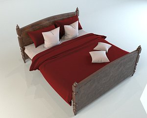 3d model bed linen