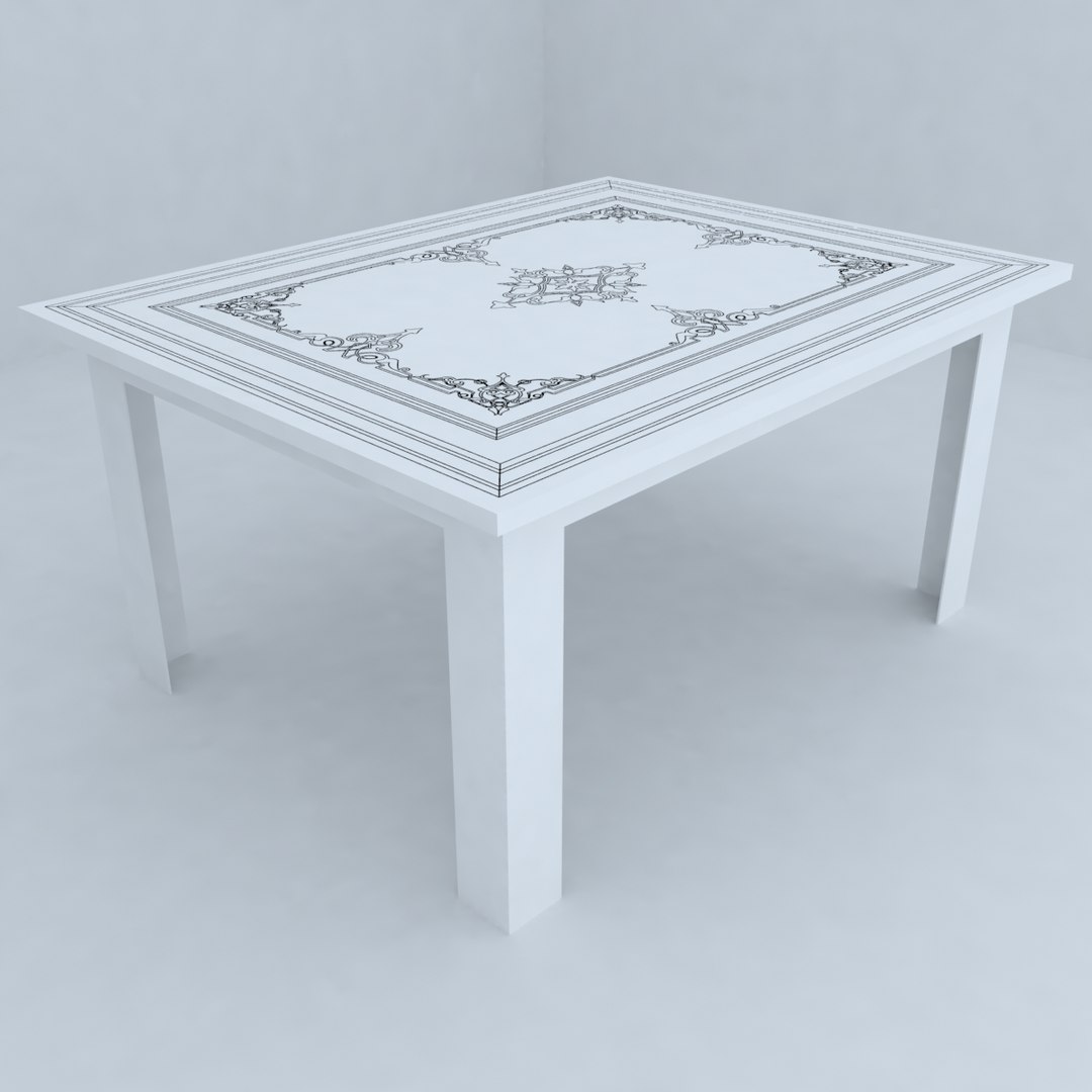3d table designs model