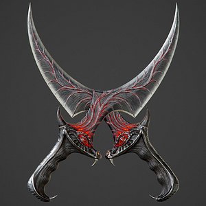 ready dragon dagger pbr 3D model