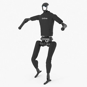 Unitree H1 Humanoid Robot Rigged for Maya 3D model