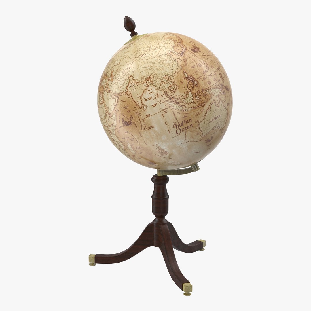 Antique Globe 3D model preview