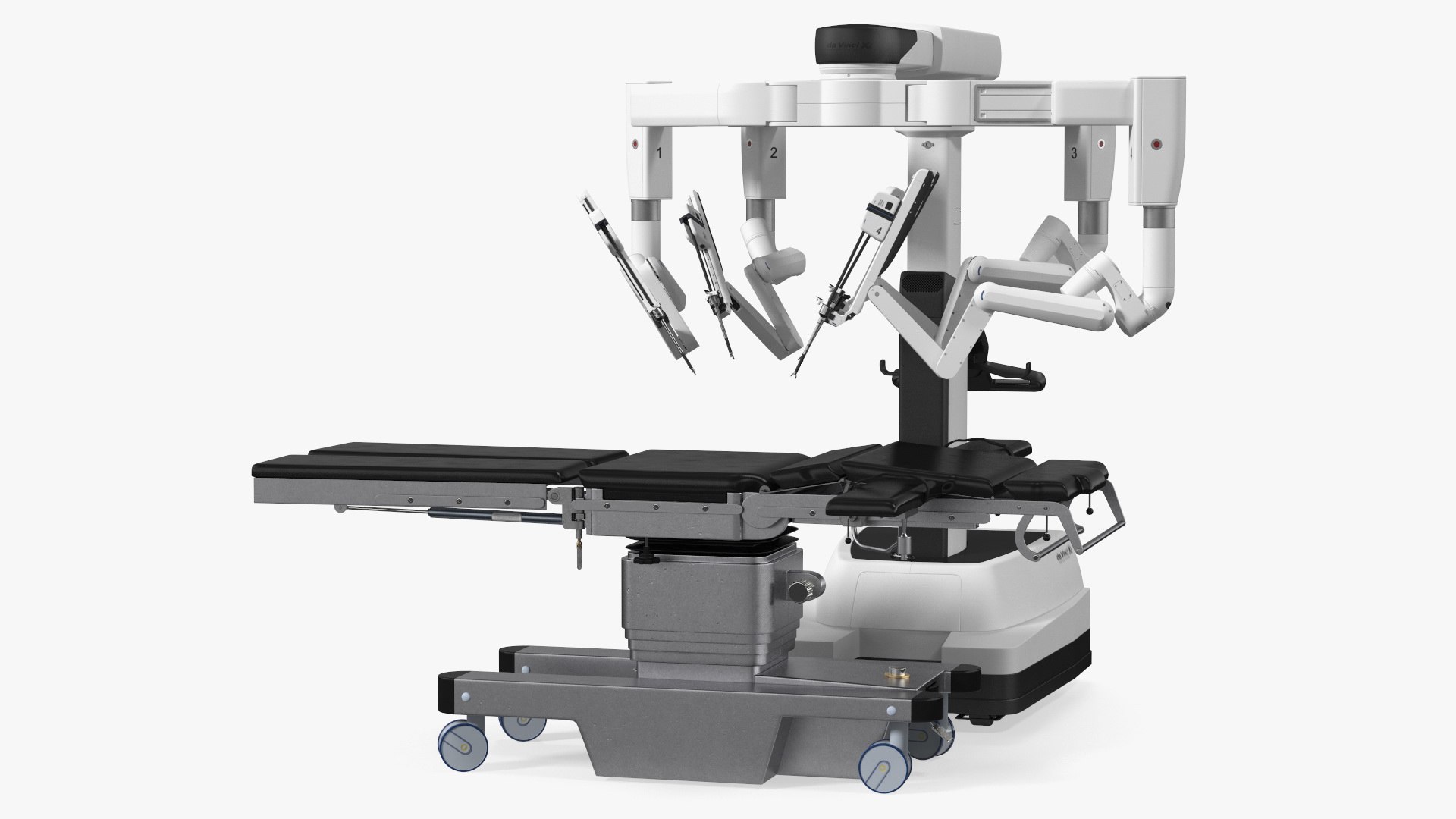 Surgical Robotic System da Vinci SI with Operating Table 3D model preview