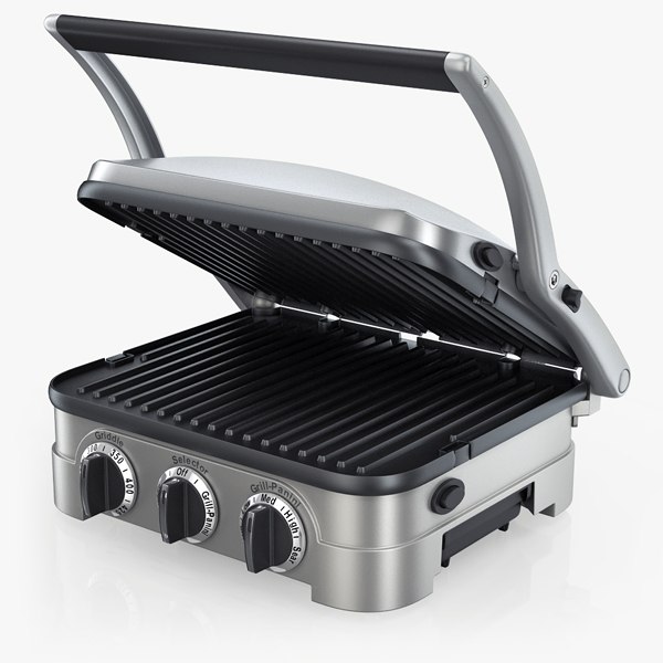modelo 3d Cuisinart GR 4N 5 en 1 Griddler TurboSquid 921217