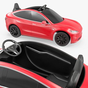 Electric Ride-On Car Model S Red