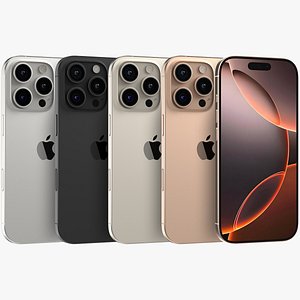 3D Apple iPhone 16 Pro model