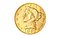 アメリカの5ドル硬貨1851