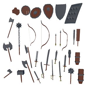 3D model Ultimate Medieval Weapon Pack
