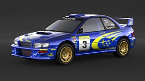 3D Subaru Impreza 22b Sti Rally Car
