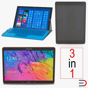 Tablets 3D Models Collection 3