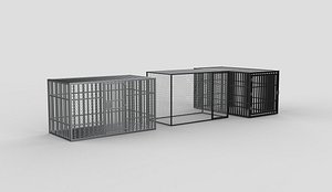 metal cage set 3D model