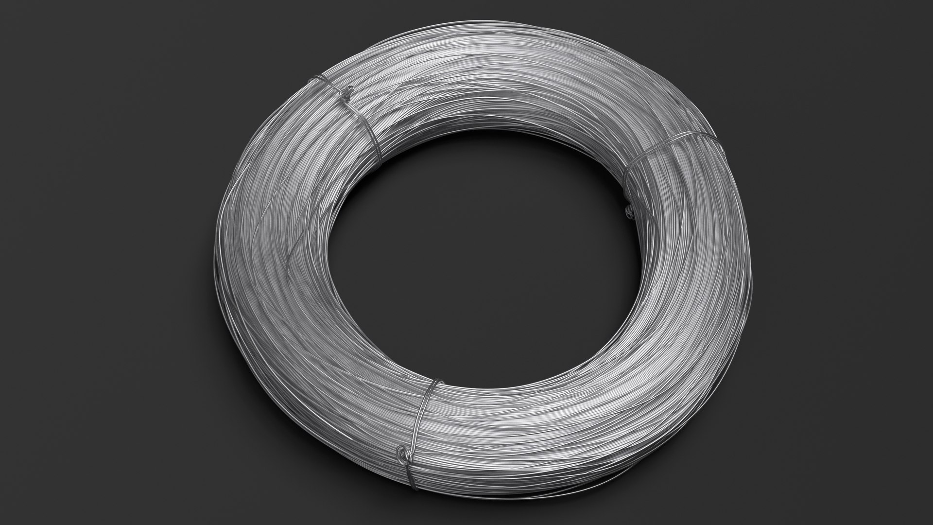 3d Aluminium Wire Coil Turbosquid 2185653