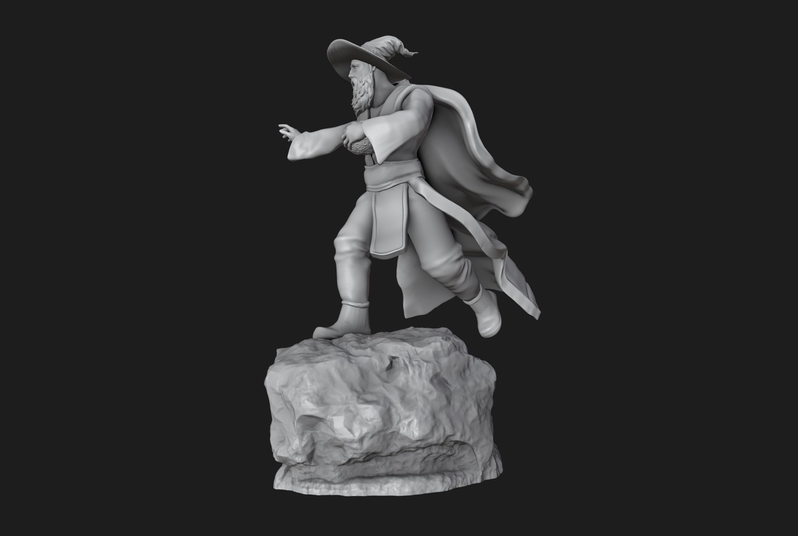 Wizard Running With A Magical Egg 3D - TurboSquid 2364856