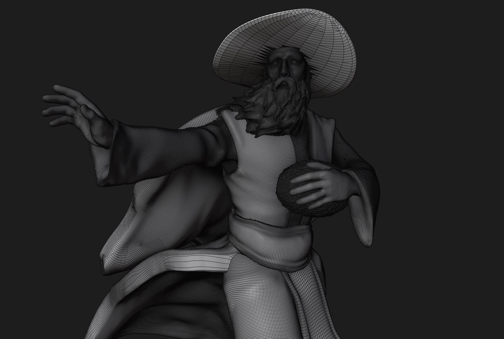 Wizard Running With A Magical Egg 3D - TurboSquid 2364856