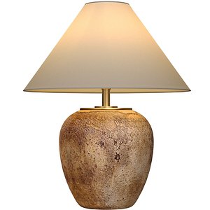 3D Rustic Nordic Country Nightstand bedside Provence Table lamp 3D model model