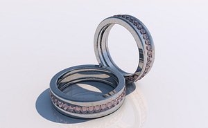 3D ruby ring model