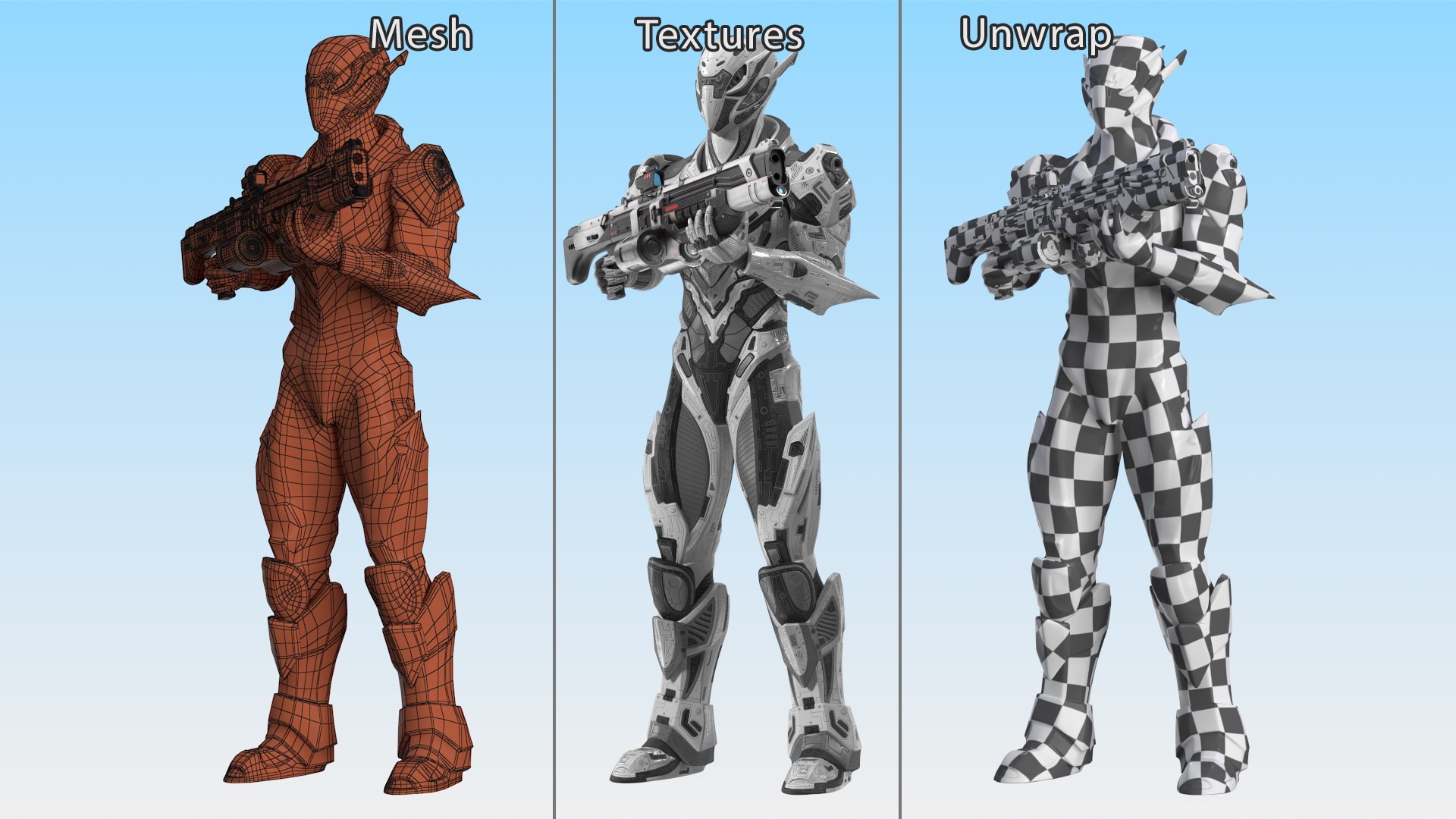 Futuristic Combat Robot with Assault Rifle 3D model https://p.turbosquid.com/ts-thumb/vs/1NMCu0/aA/futuristiccombatrobotwithassaultrifle3dsmodel015/jpg/1723796662/1920x1080/fit_q87/15802c8bbf29a385190c210bc44104a72f48c228/futuristiccombatrobotwithassaultrifle3dsmodel015.jpg