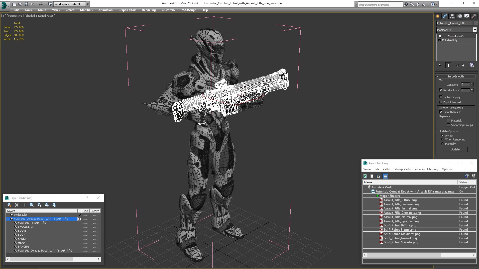 Futuristic Combat Robot with Assault Rifle 3D model https://p.turbosquid.com/ts-thumb/vs/1NMCu0/wg/futuristiccombatrobotwithassaultrifle3dsmodel019/jpg/1723796676/1920x1080/fit_q87/8038f8cd5b264b1ae9bddc09815b931daaa0895a/futuristiccombatrobotwithassaultrifle3dsmodel019.jpg