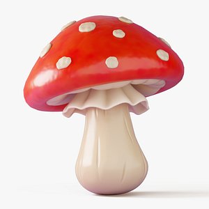 Fly Agaric Mushroom 3D model