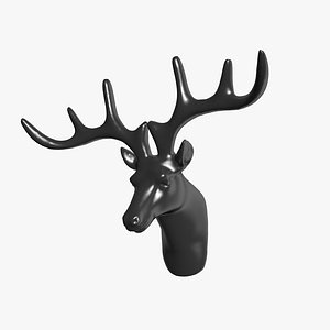 Deer Head sculpture 3D