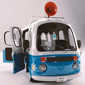 3D Stylized Megaphone Kombi 1983