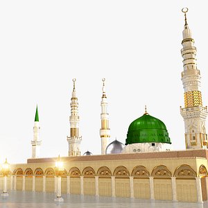 Prophets Mosque Masjid e nabvi 3D