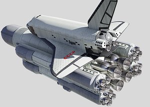 buran space shuttle 3D model