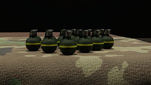 3D m67 grenade model
