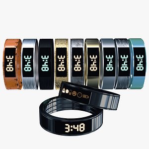 3D model ring 2 designs 8